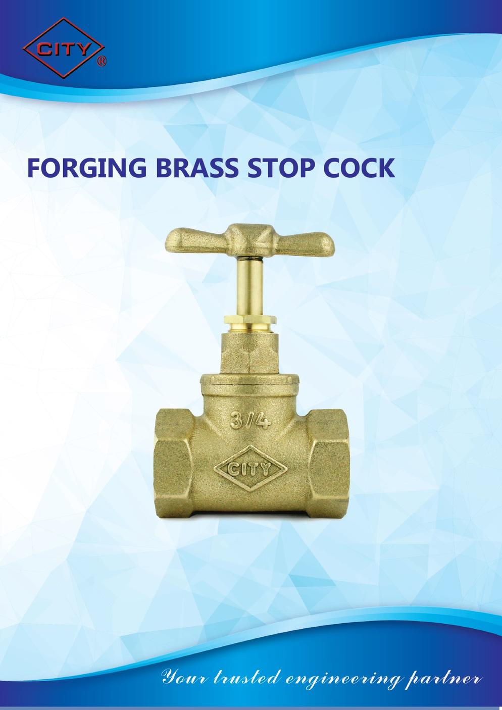 CITY FORGING BRASS STOP COCK CATALOG