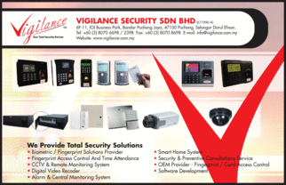 Vigilance Security Sdn Bhd Security Control Equipment Systems In Selangor