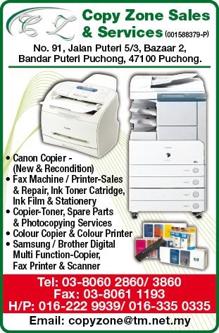 Copy Zone Sales u0026 Services - Copying Machines u0026 Supplies in Malaysia