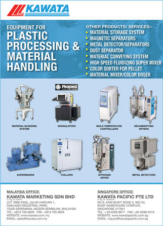 Kawata Marketing Sdn Bhd Plastics Machinery Equipment In Malaysia