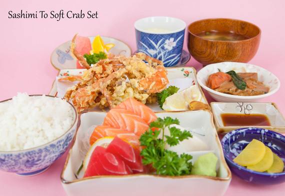 Sashimi To Soft Crab Set