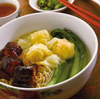 Char Siew Shrimp Wanton Noodle