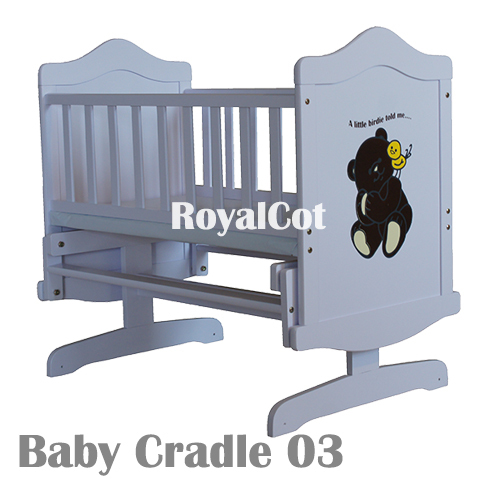 Baby Cradle 03 White