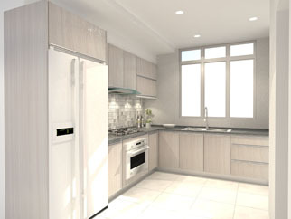 White Lily Terrace House Minden Height  Kitchen