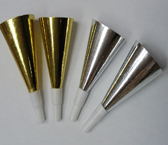 5' foil party horns (1051)