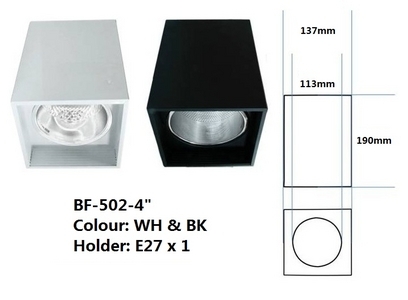 4" / 5" Square Surface Downlight