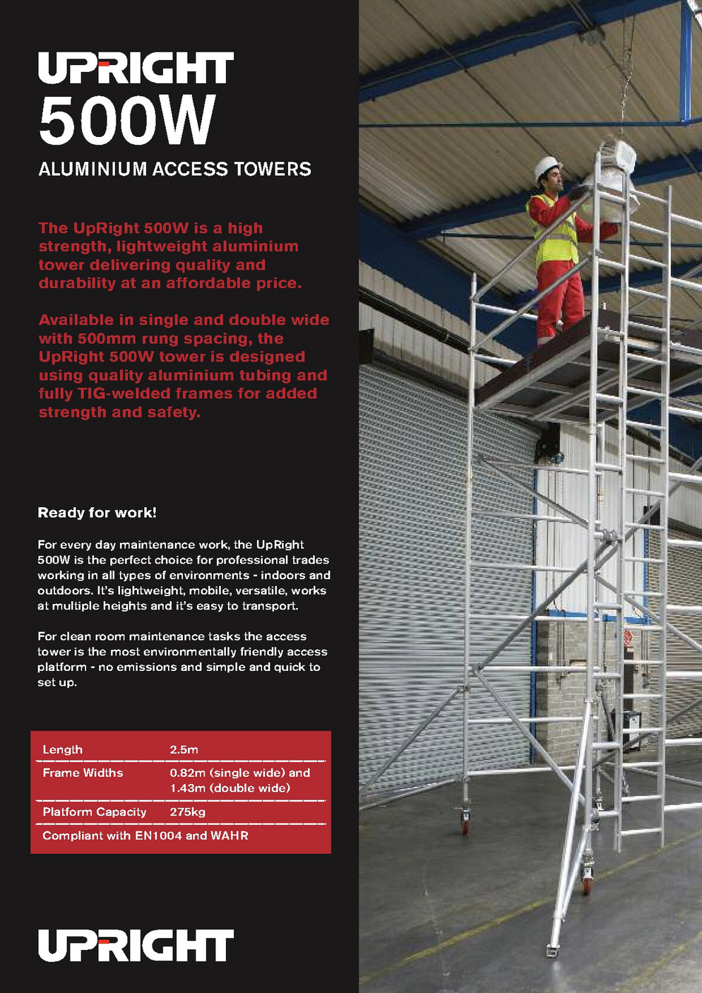 Aluminium Access Tower 500W