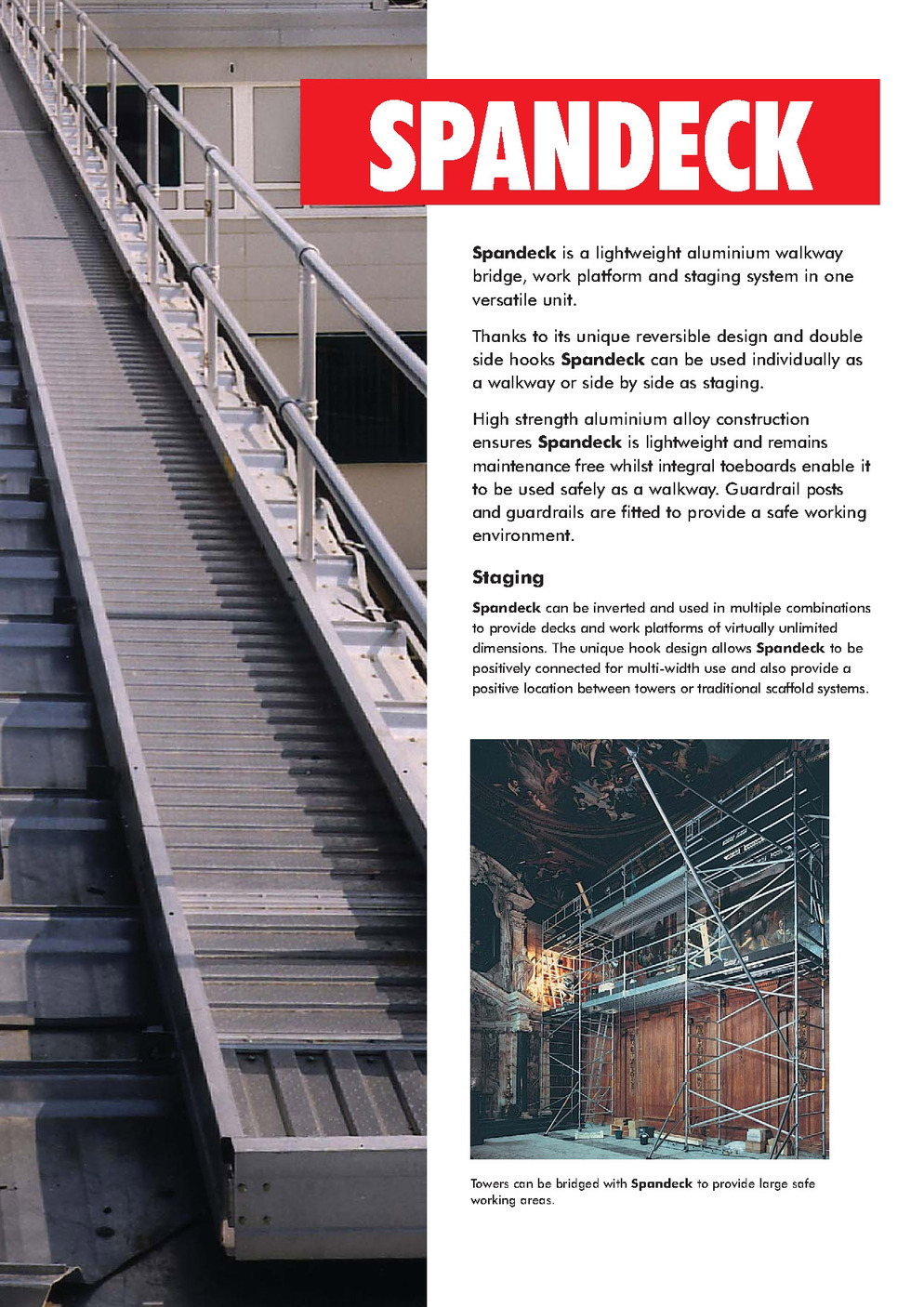 Spandeck Walkways & Platform Systems