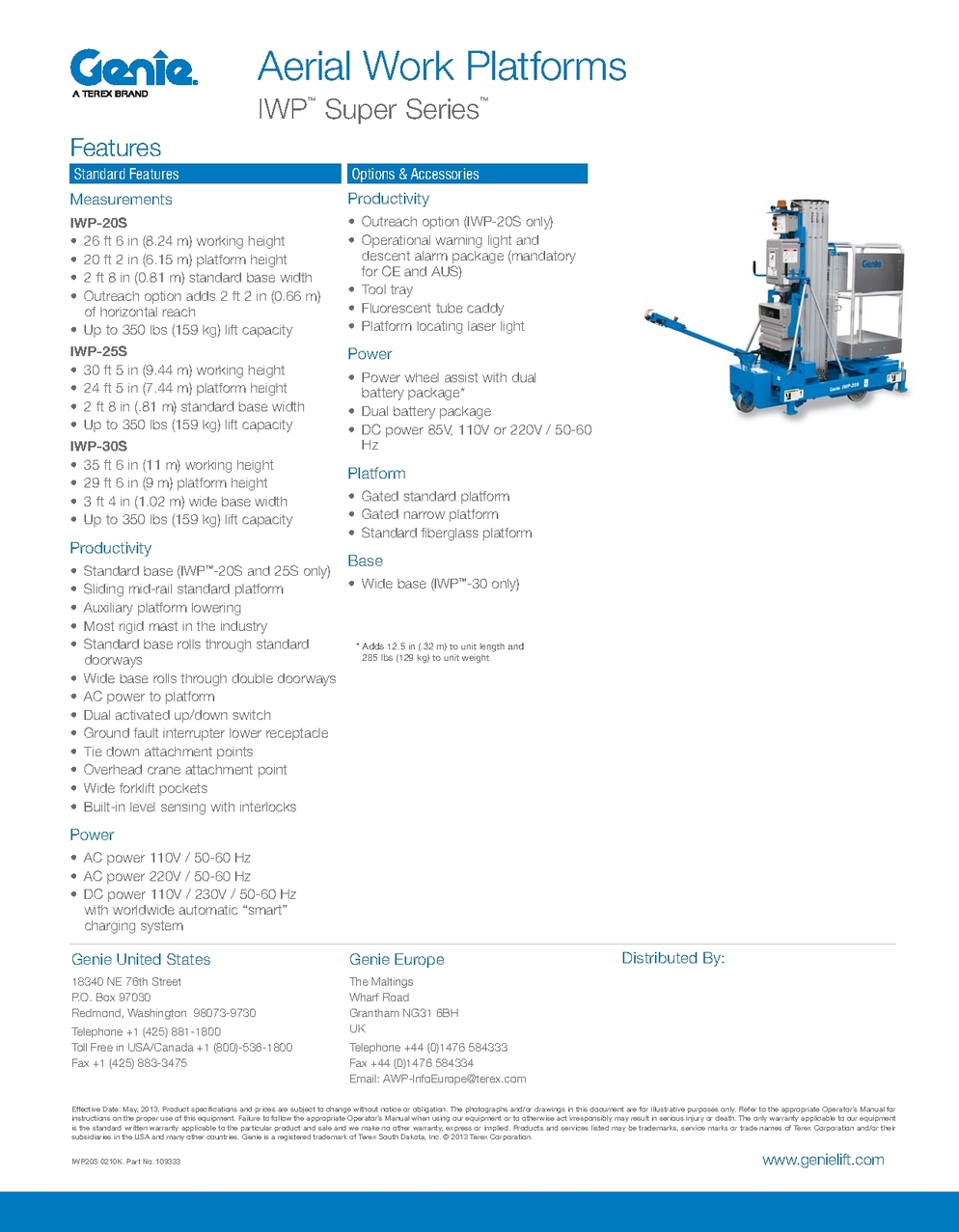 Aerial Work Platforms IWP Super Series