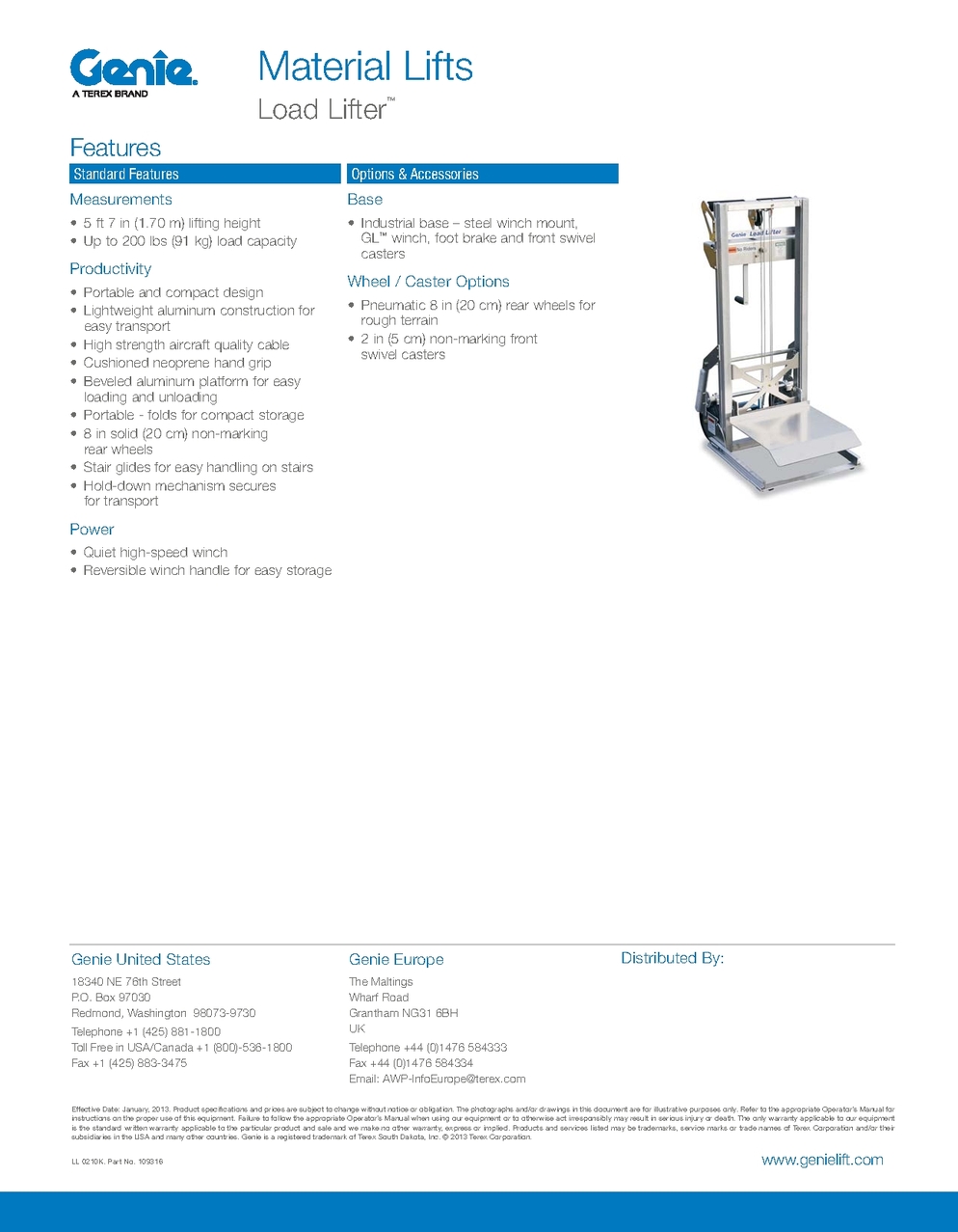 Material Lift - Load Lifter