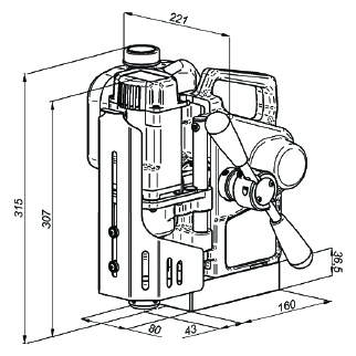 Semi-auto Drilling machine