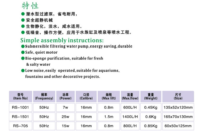 Multi-Functional Pump - 1001, 1501