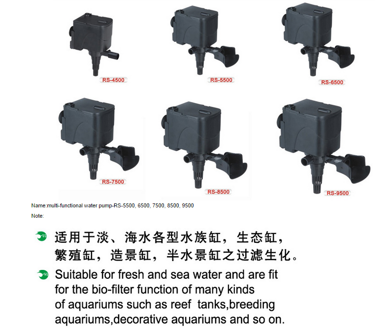 Multi-Functional Pump - 6500, 7500, 8500, 9500