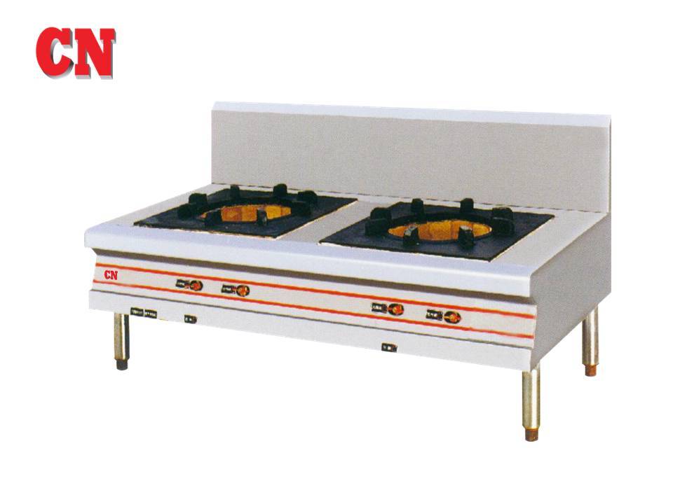 CN DOUBLE STOCK POT STOVE WITH BLOWER