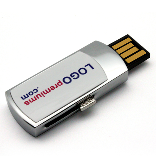 Mini Slide Up Metallic USB