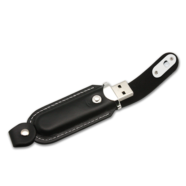 Clip On PU Leather USB