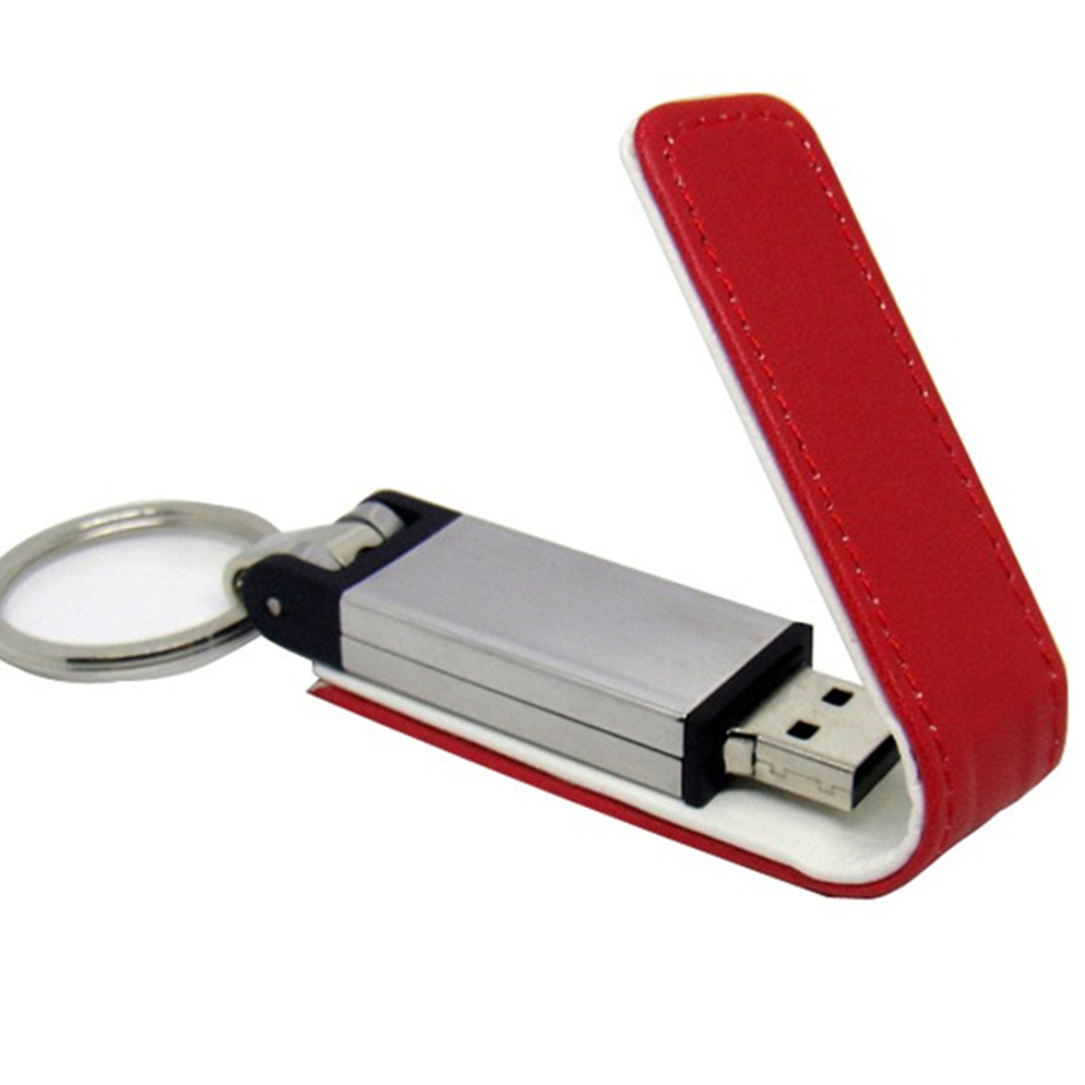 Magnetic Flap PU Leather USB