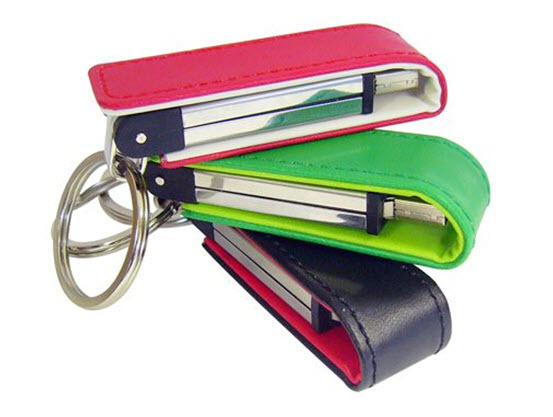 Magnetic Flap PU Leather USB