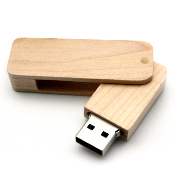 Swivel Wooden USB