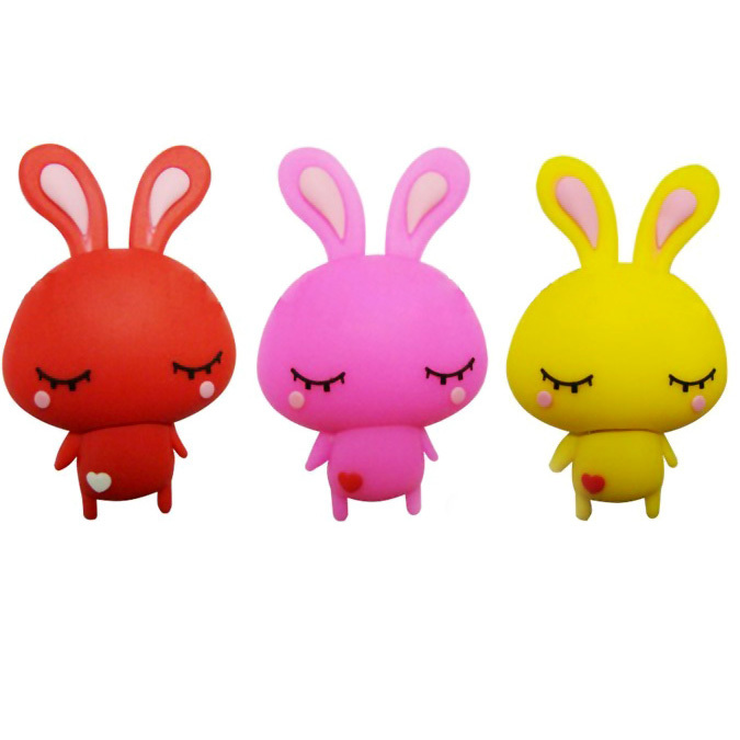 Soft Rubberised USB - Rabbit