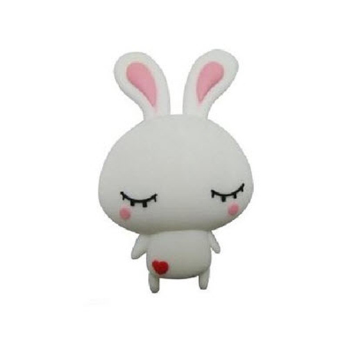 Soft Rubberised USB - Rabbit