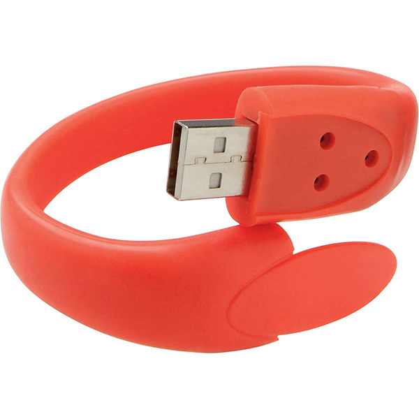 Rounded Rubber Wristband USB