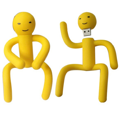 3D PVC Rubber USB - Human