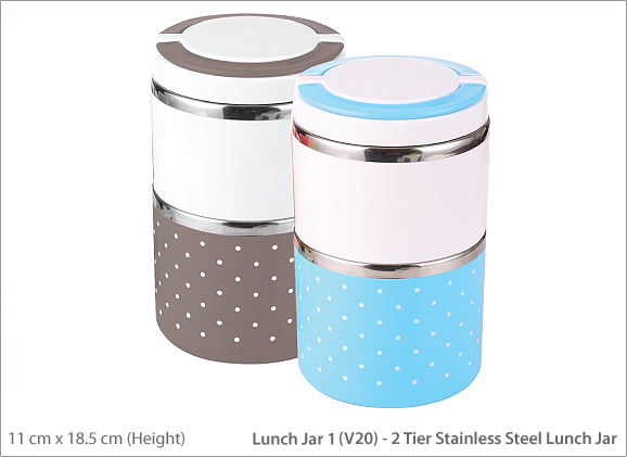 Two Tier Lunch Jar 1