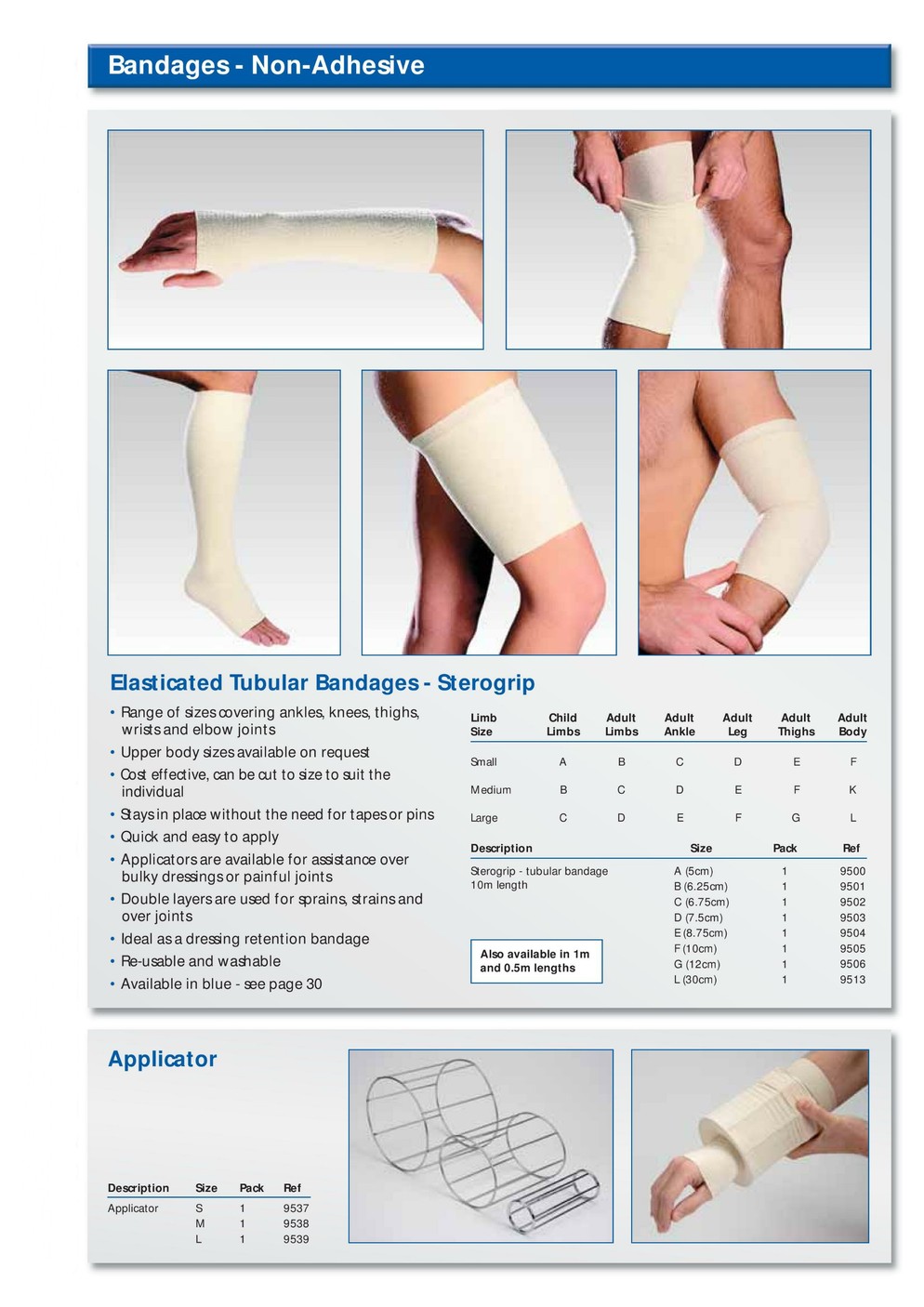 Tubigrip - Sterogrip Elasticated Tubular Bandages