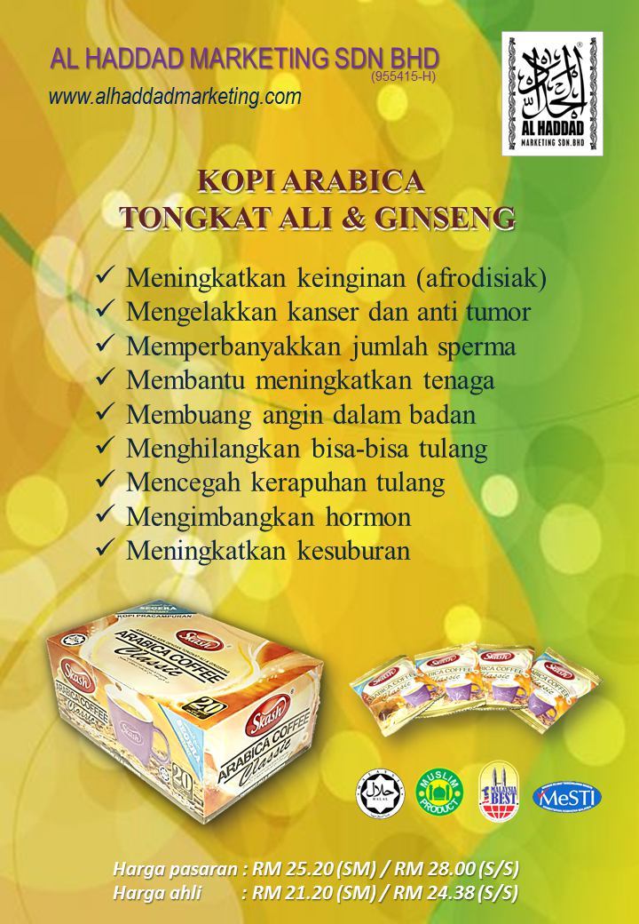 Kopi Arabica Tongkat Ali & Ginseng