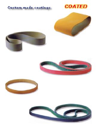 Special Coating of Timing belt or any customized belting avaible