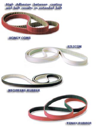 Special Coating of Timing belt or any customized belting avaible