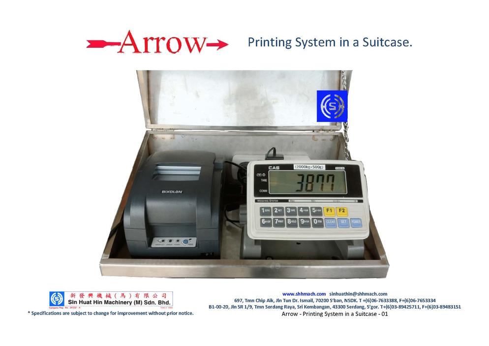 Arrow - Printing System in a Suitcase