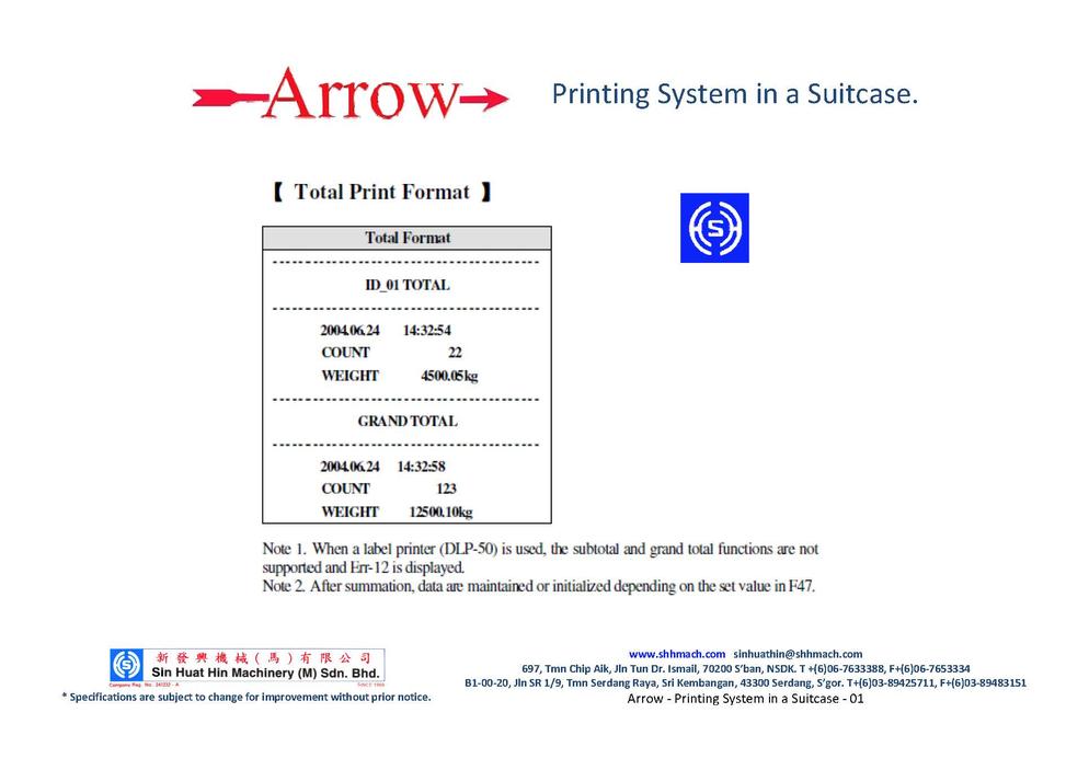 Arrow - Printing System in a Suitcase