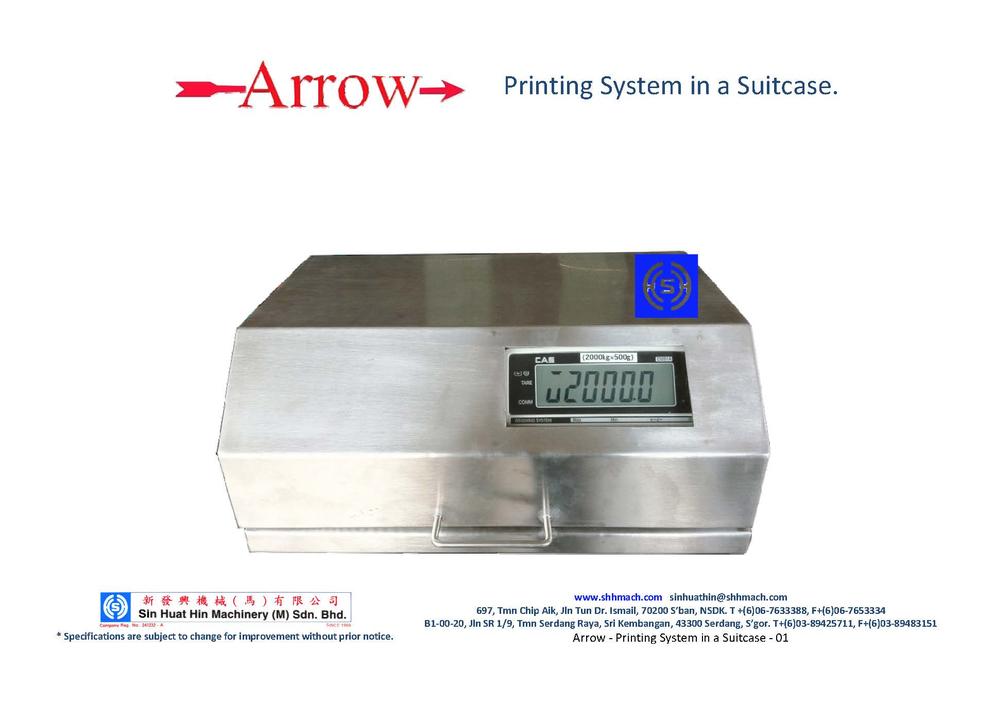 Arrow - Printing System in a Suitcase