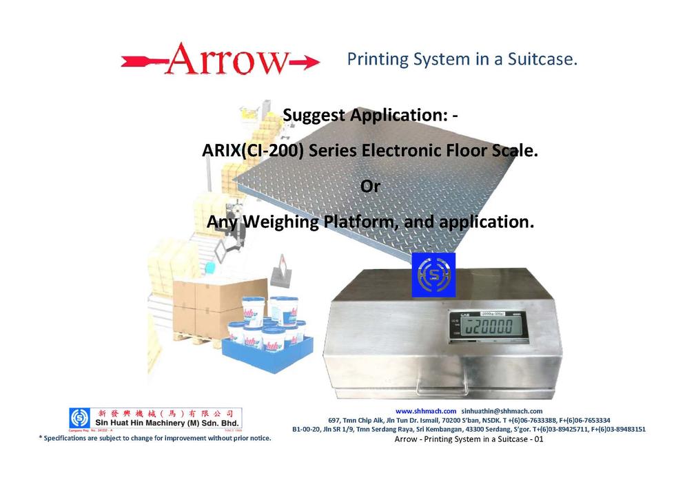 Arrow - Printing System in a Suitcase