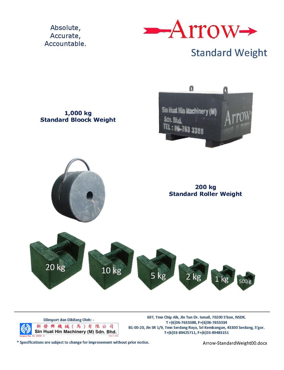 Arrow-Standard Weight