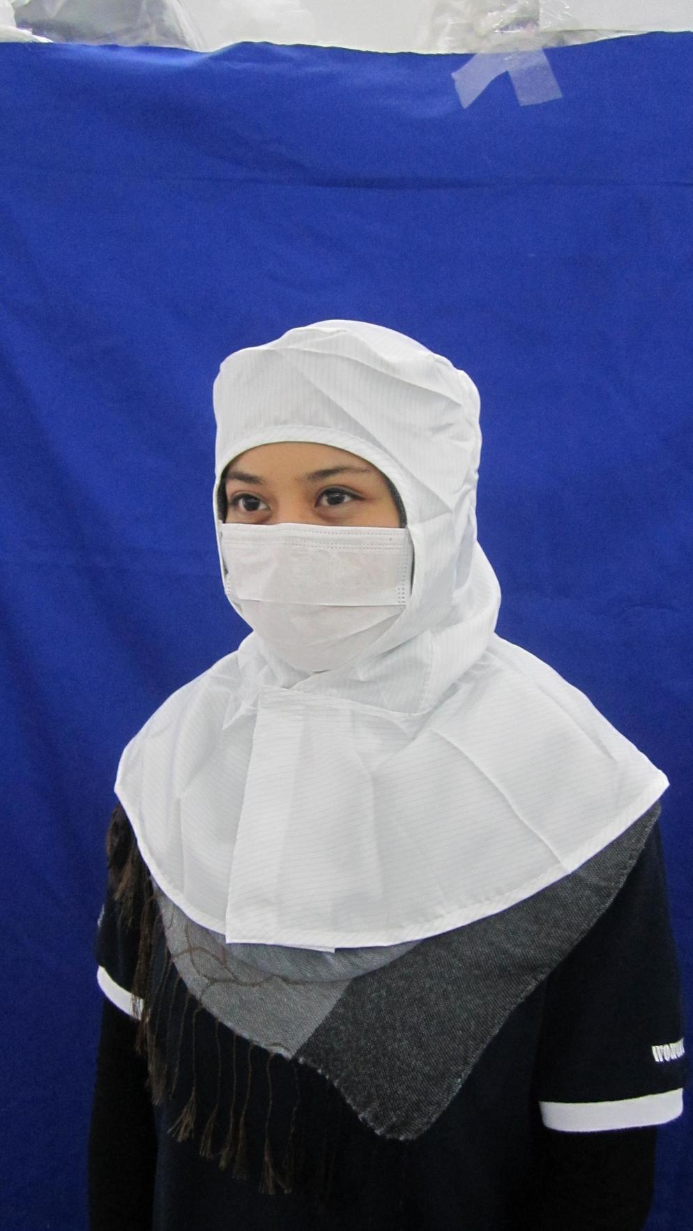 Cleanroom Lintfree Antistatic Hood With Skirt