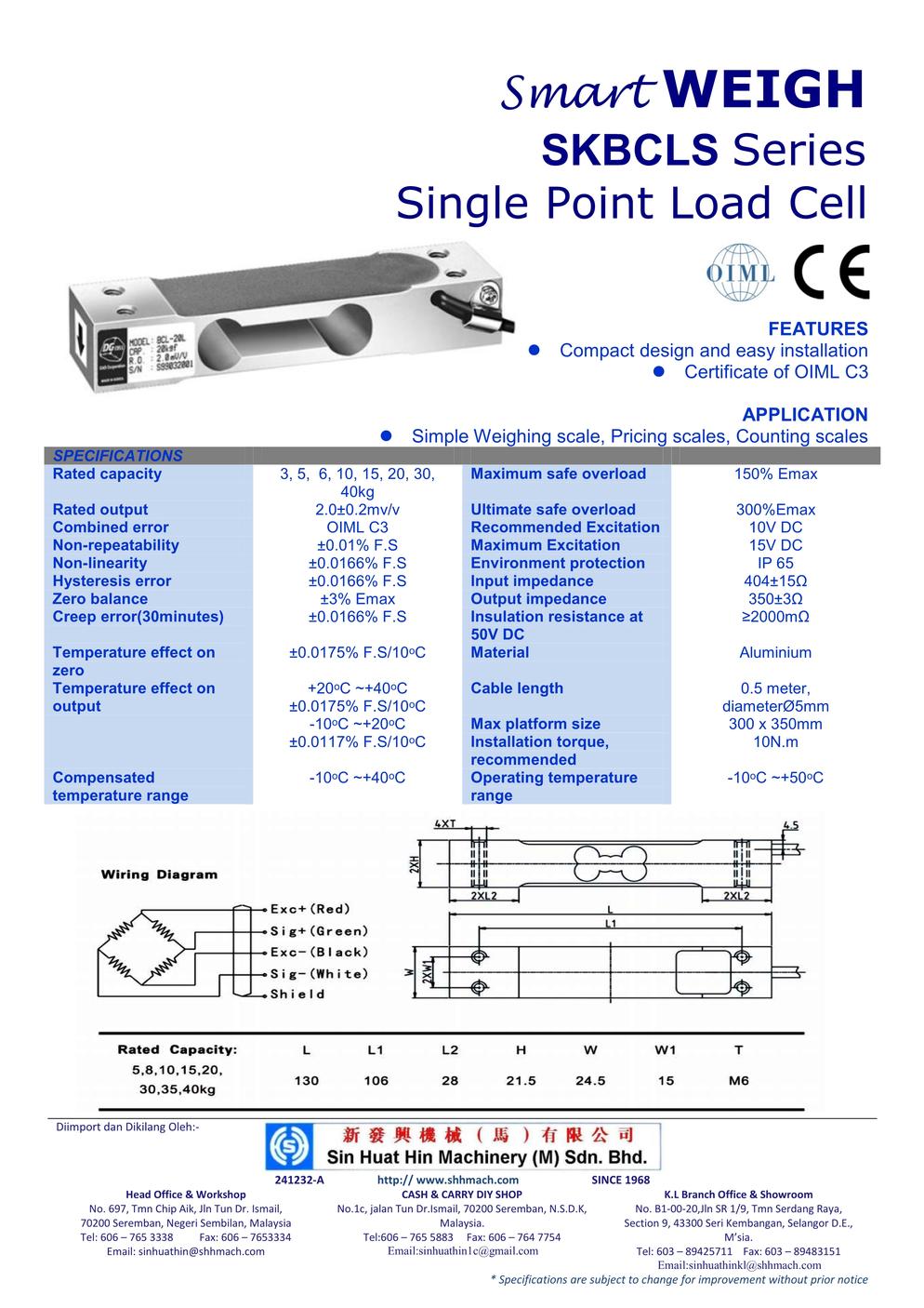 Single Point Load Cell