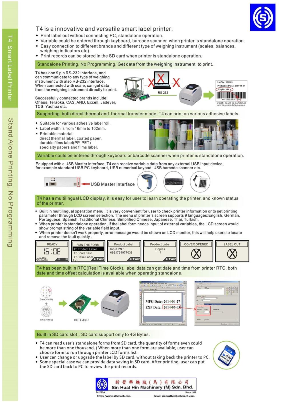 T4 Smart Label Printer