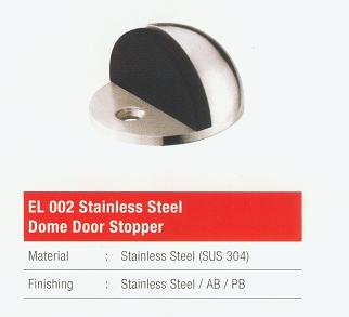 EL 002 Stainless Steel Dome Door Stopper