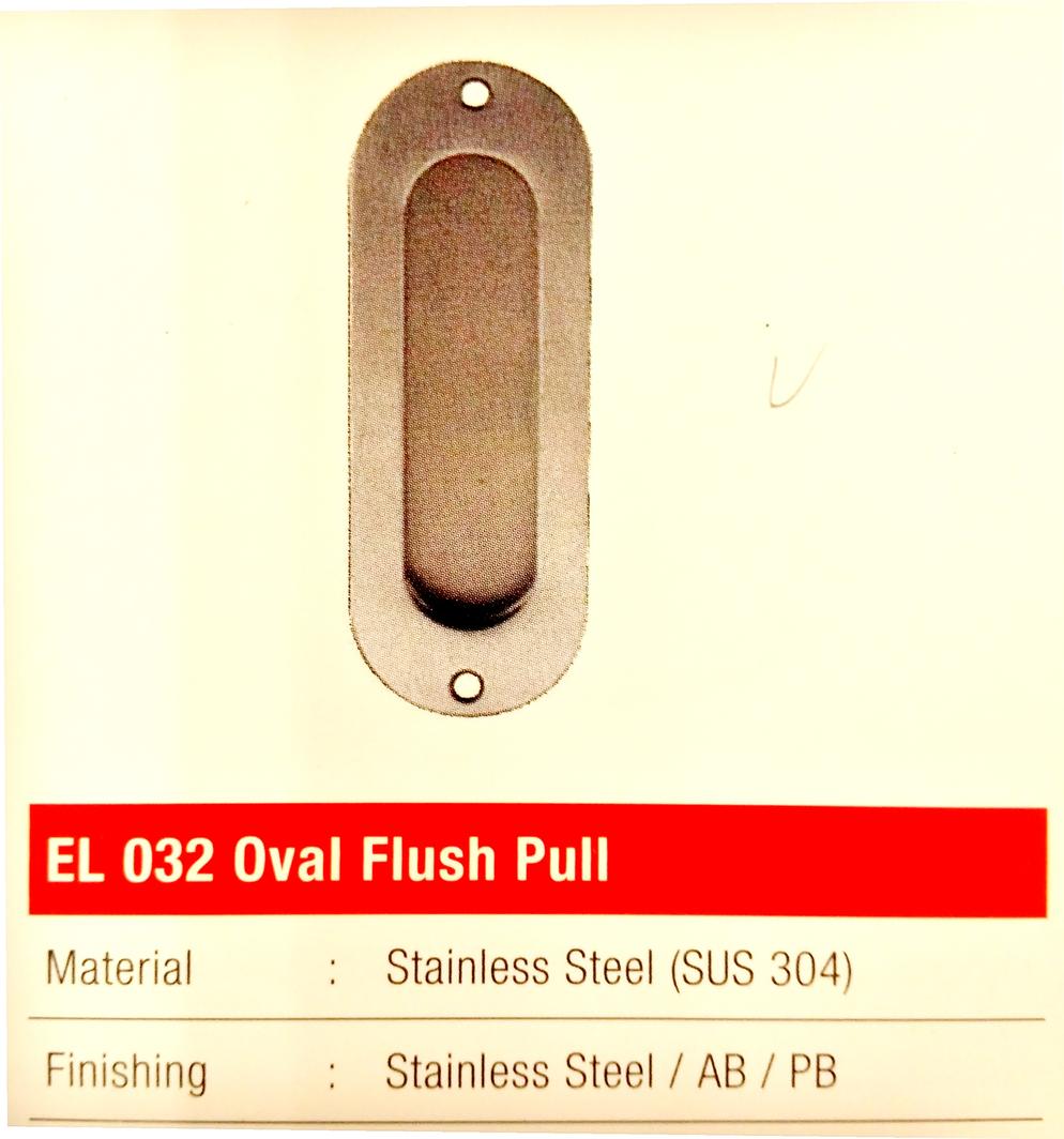 EL 032 Oval Flush Pull