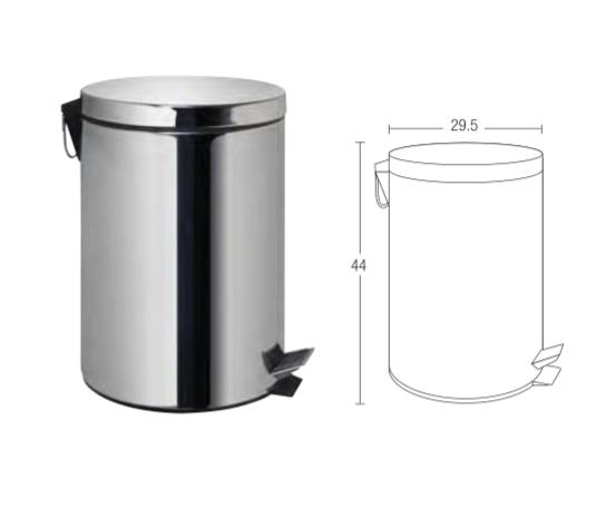 Stainless Steel Dustbin (6420L)