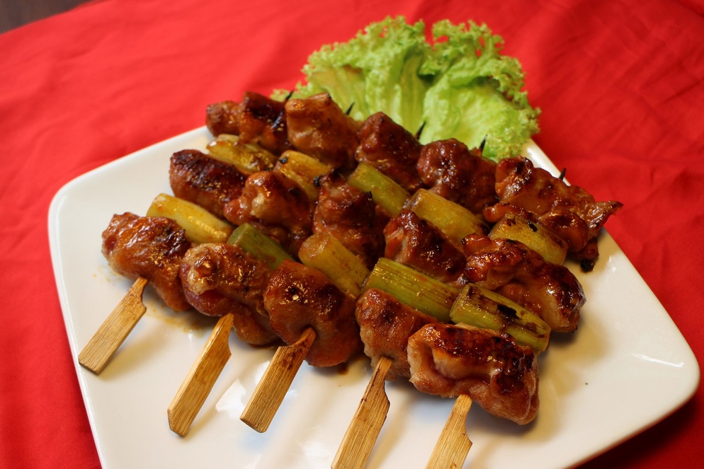 Chicken Stick with Leek