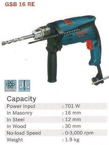 Impact Drill, GSB 16 RE
