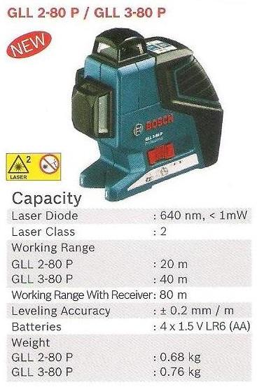 Line Laser, GLL 2-80 P
