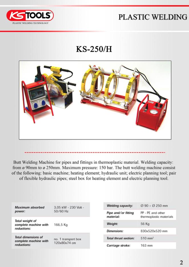 KS-160 Butt Welding Machine