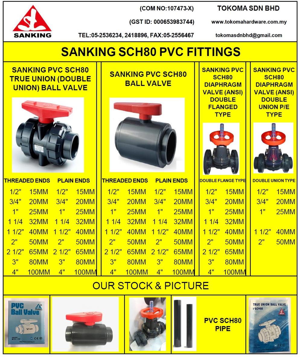 uPVC SCHEDULE 40 FITTINGS & PIPE