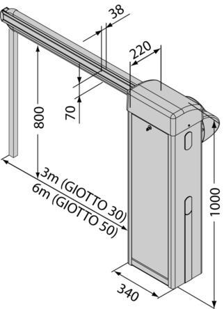 BFT BARRIERS GIOTTO 60S BT
