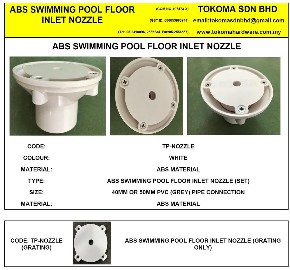 TP ABS SWIMMING POOL GRATING & NOZZLE